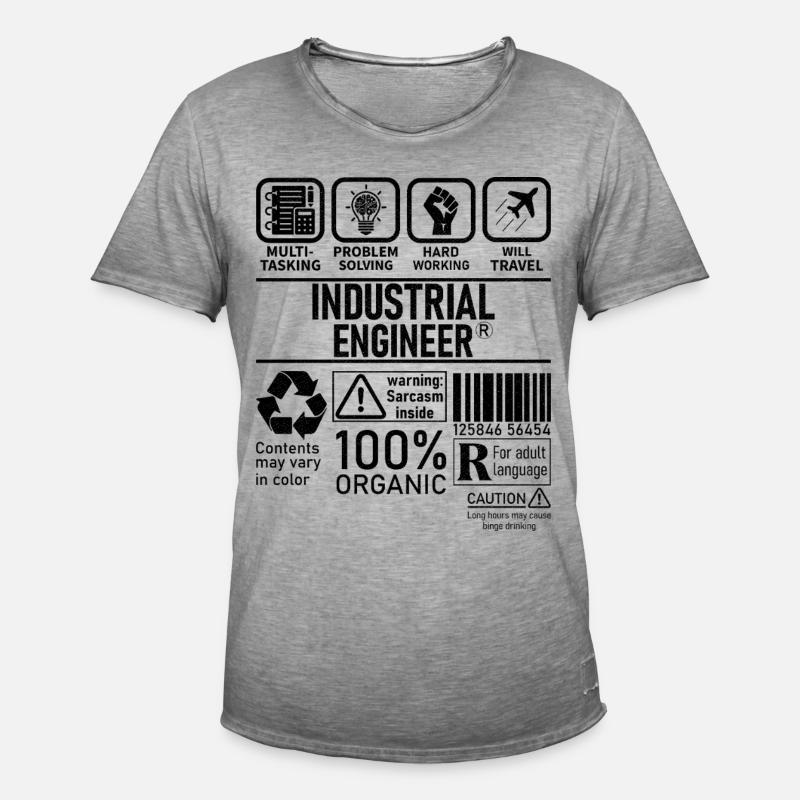 Industrial Engineer multi tasking problem solving - Männer Vintage T-Shirt - Vintage Grau