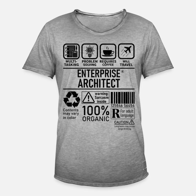 Enterprise Architect multi tasking problem solving - Men's Vintage T-Shirt - vintage grey