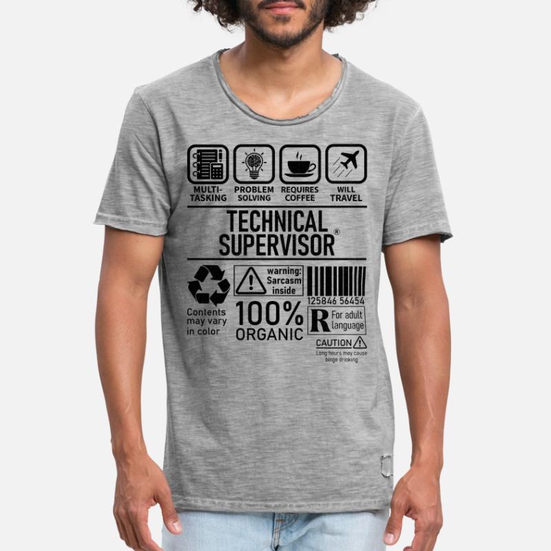Technical Supervisor multi tasking problem solving Männer Vintage T-Shirt