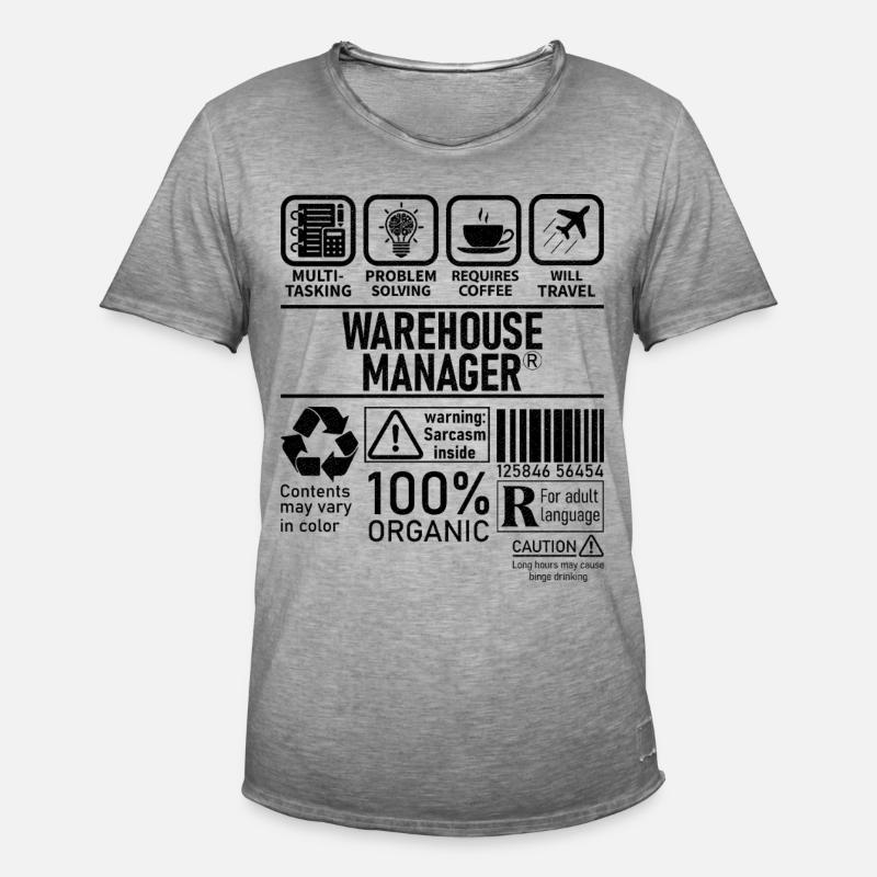 Warehouse Manager multi tasking problem solving - Men's Vintage T-Shirt - vintage grey