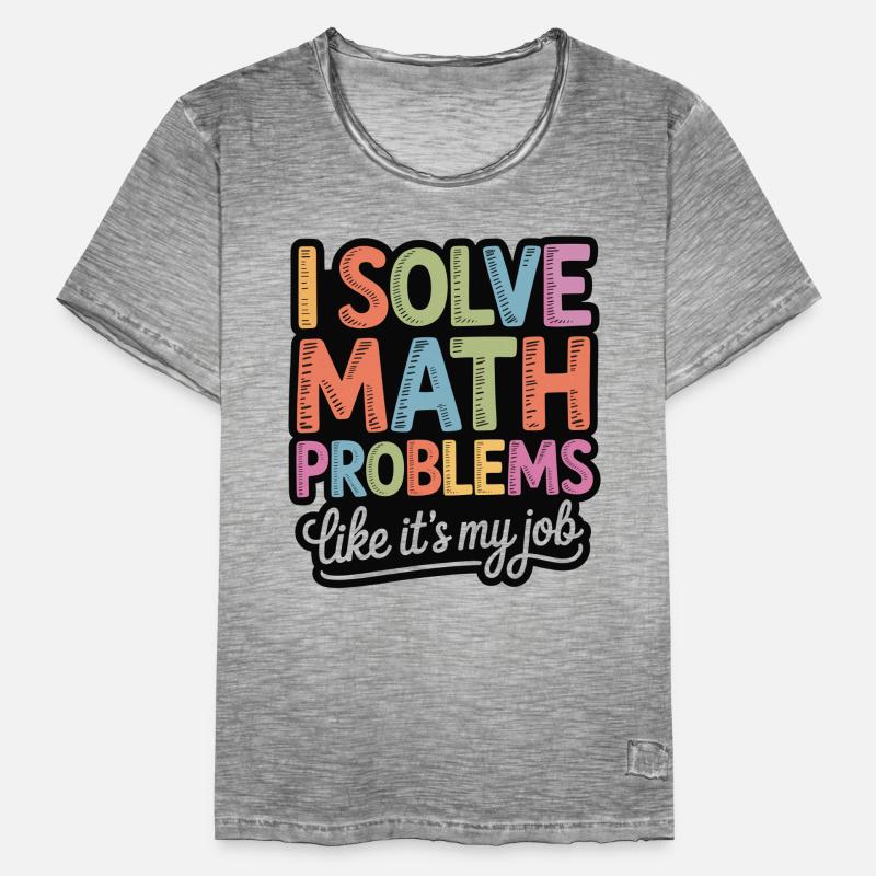 I Solve Math Problems Like a Pro Men's Vintage T-Shirt