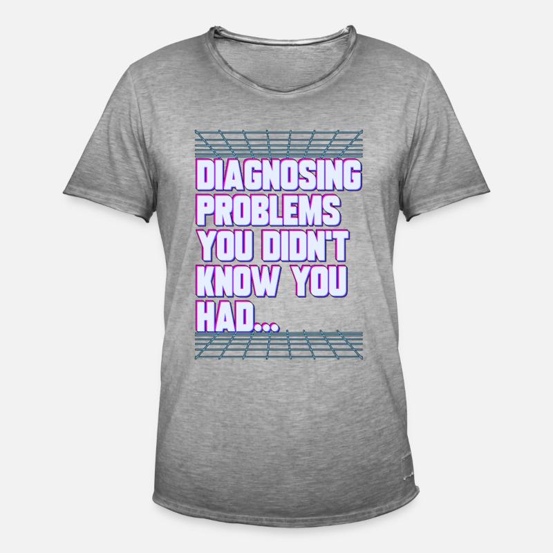 Nurse Practitioner Diagnosing Problems Nursing - Männer Vintage T-Shirt - Vintage Grau