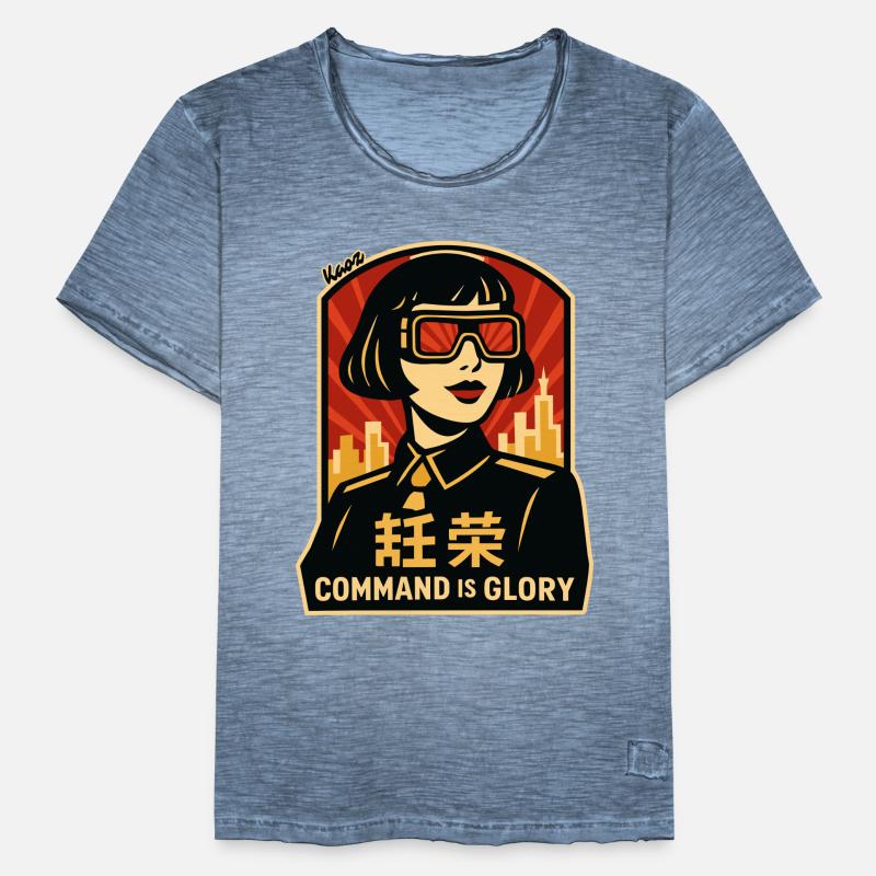 Affiche rétro de Command Is Glory T-shirt vintage Homme