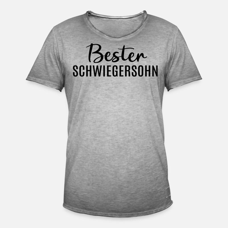 Bester Schwiegersohn Geschenkidee Schwiegereltern - Männer Vintage T-Shirt - Vintage Grau