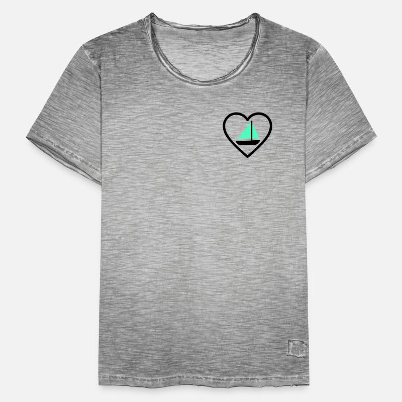 Cuore Vela – Passione Navigazione Männer Vintage T-Shirt