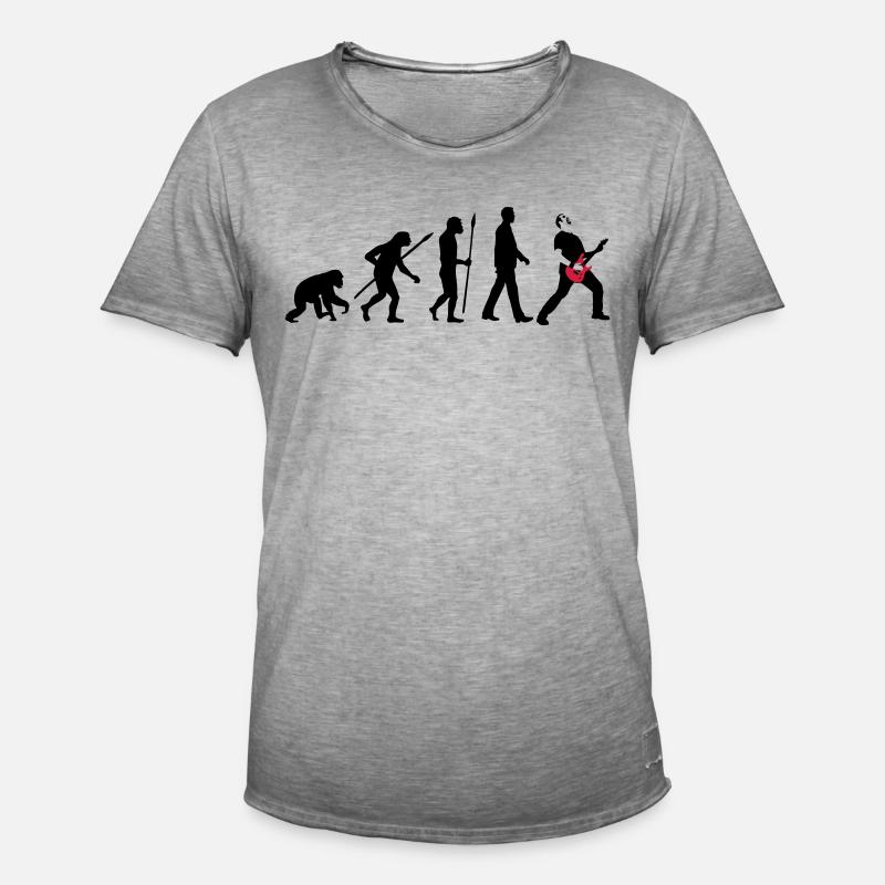 evolution_rocks_032012_a_2c - Männer Vintage T-Shirt - Vintage Grau
