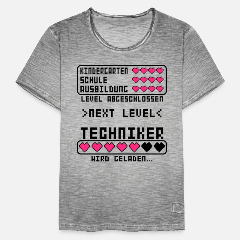 angehende Techniker vor Ausbildung Beginn Start Männer Vintage T-Shirt