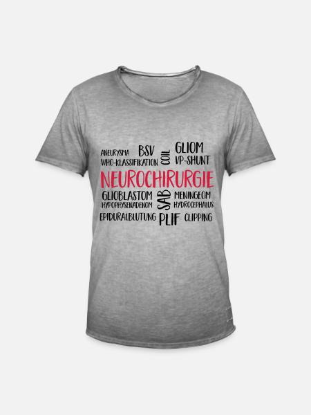 neurosurgery cloud - Men's Vintage T-Shirt - vintage grey