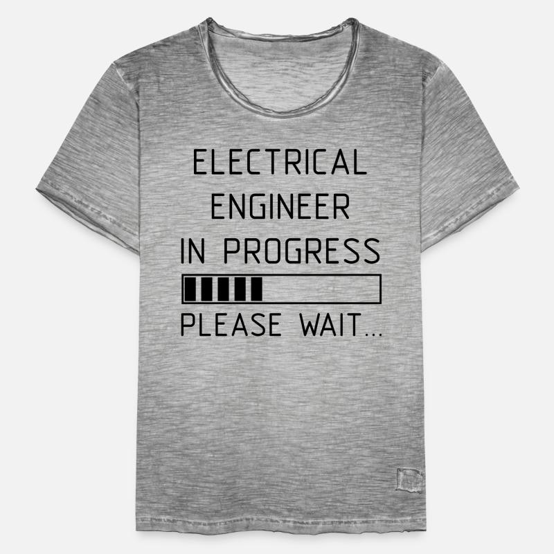 Electrical Engineer in Progress please wait Männer Vintage T-Shirt