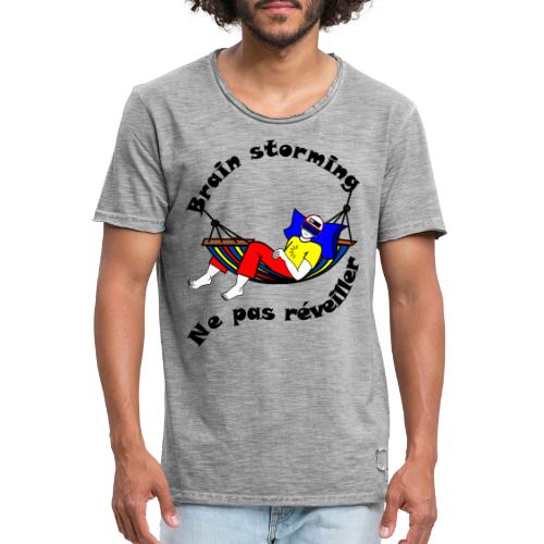 ne pas réveiller travail encours brain storming FC - T-shirt vintage Homme
