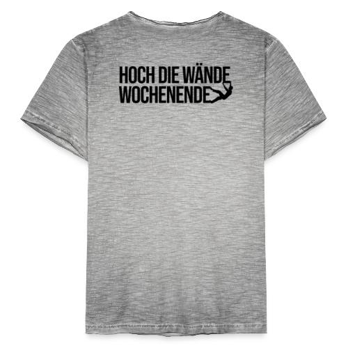 Climberino + Hoch die Wände Wochenende (schwarz) - Männer Vintage T-Shirt