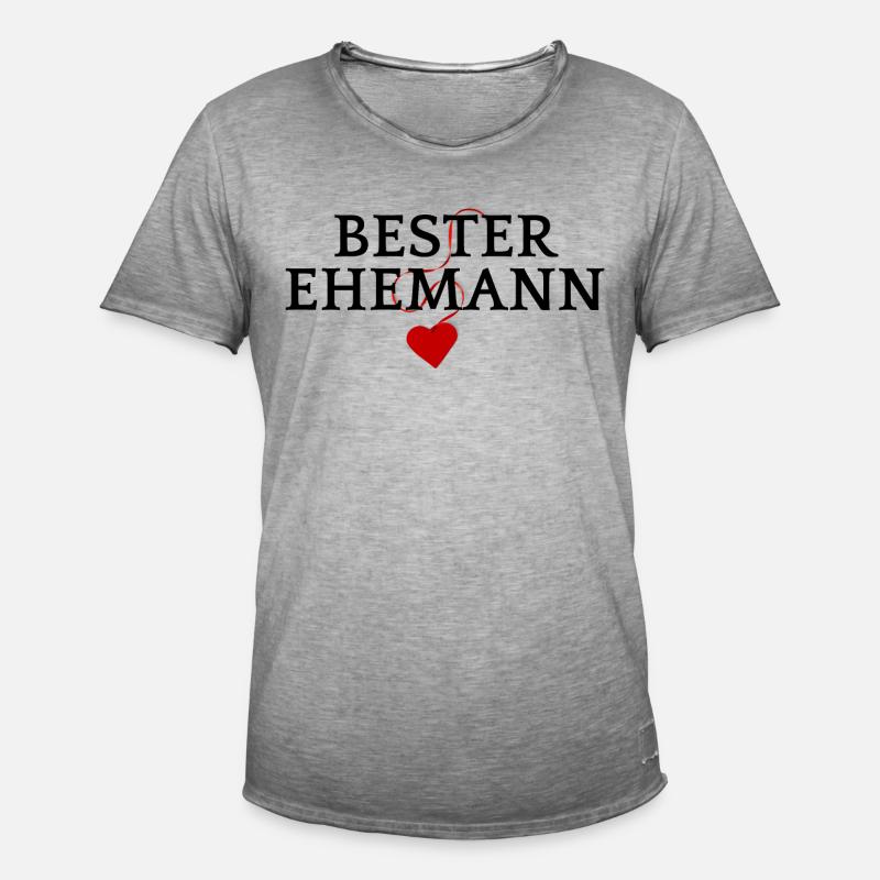 Bester Ehemann - Männer Vintage T-Shirt - Vintage Grau