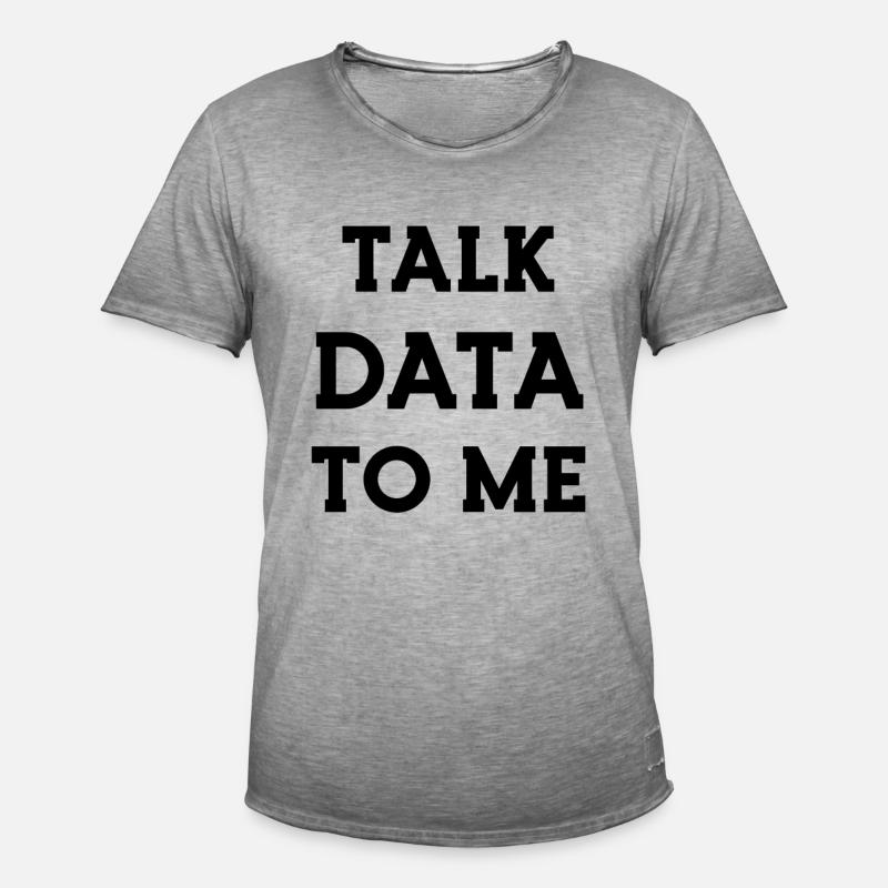 Data Science Statistics Data Scientist - Men's Vintage T-Shirt - vintage grey