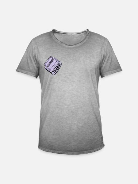 bluesharmonica - Männer Vintage T-Shirt - Vintage Grau
