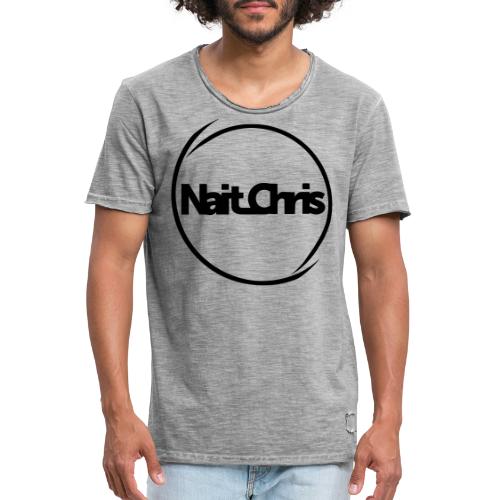 Nait_Chris Fan Circle Logo - Männer Vintage T-Shirt
