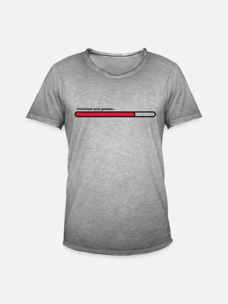 checklist - Men's Vintage T-Shirt - vintage grey