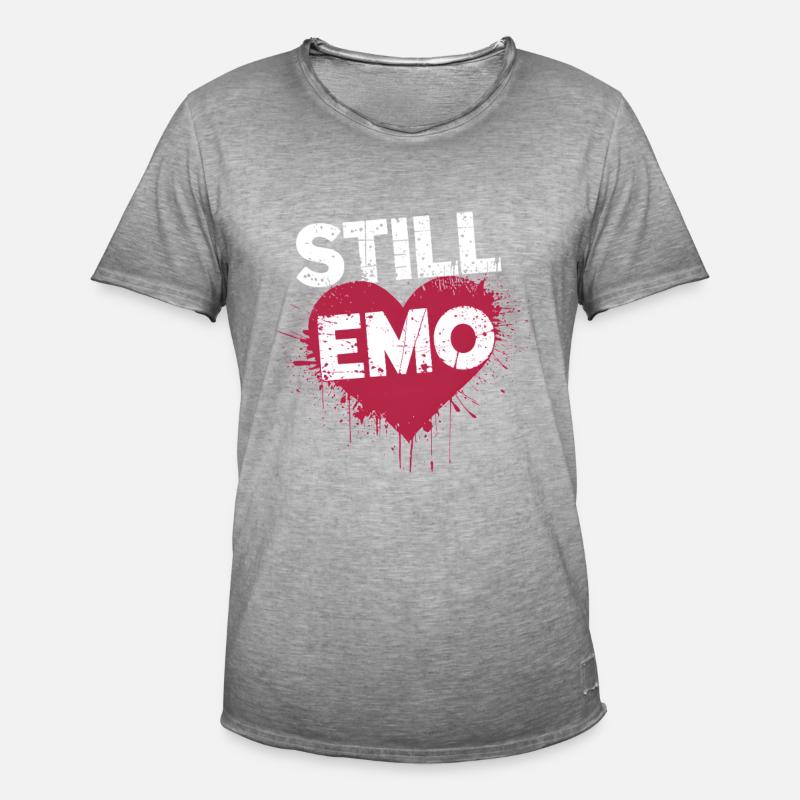 Toujours Emo ! Emo Goth Alternative - T-shirt vintage Homme - vintage gris
