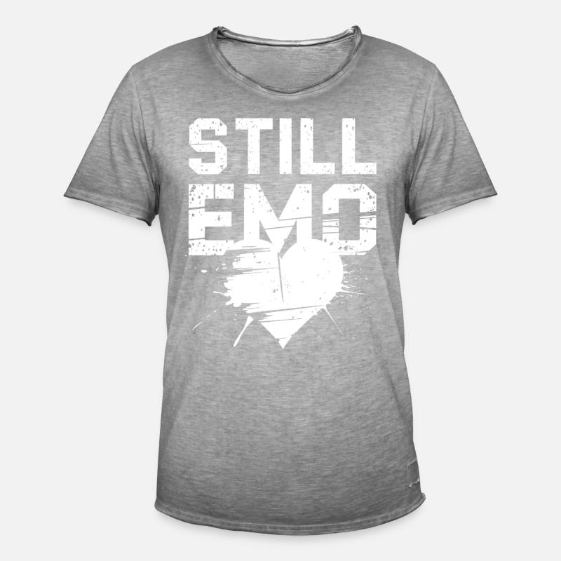 Still Emo! Emo Goth Alternative - Männer Vintage T-Shirt - Vintage Grau