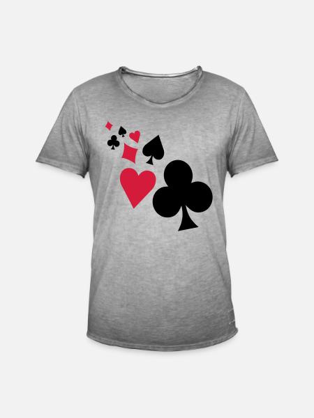 pokers - Men's Vintage T-Shirt - vintage grey