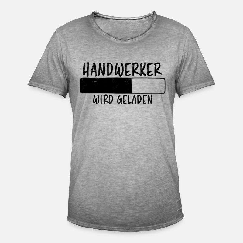 Handwerker Spruch Heimwerker Handwerker Geschenk - Männer Vintage T-Shirt - Vintage Grau