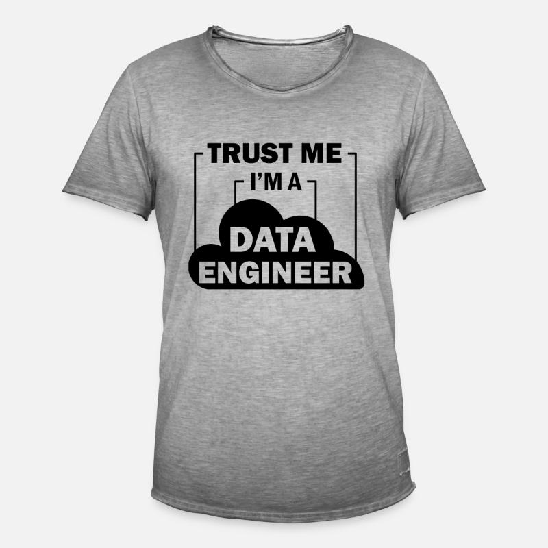 Data Engineer Data Science - Men's Vintage T-Shirt - vintage grey