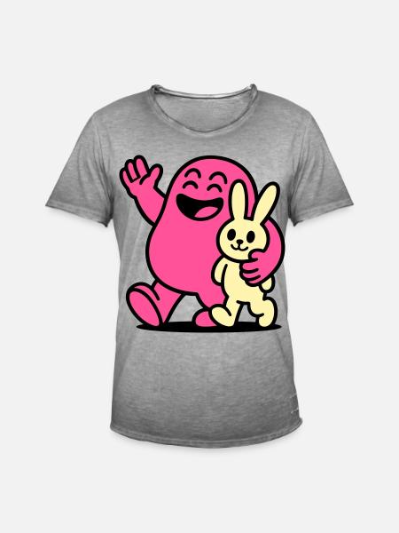 Heureux amis ! - T-shirt vintage Homme - vintage gris