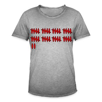 Tally sheet result 42 - Men's Vintage T-Shirt - vintage grey - Front - Jose (178cm)