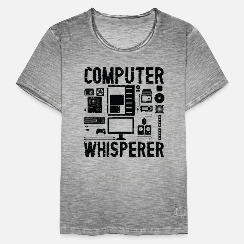 Computer Whisperer IT Support Programmierer Männer Vintage T-Shirt