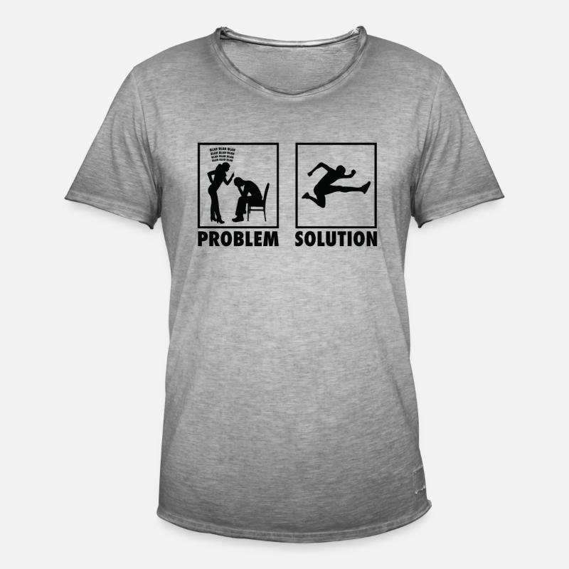 Athletics Athletes Statement Problem Solution. - Männer Vintage T-Shirt - Vintage Grau