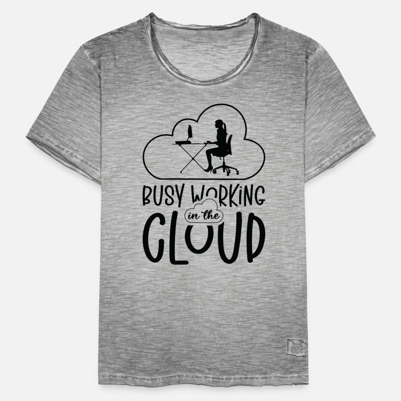 Cloud Computing Programmer Coding Professional Men's Vintage T-Shirt