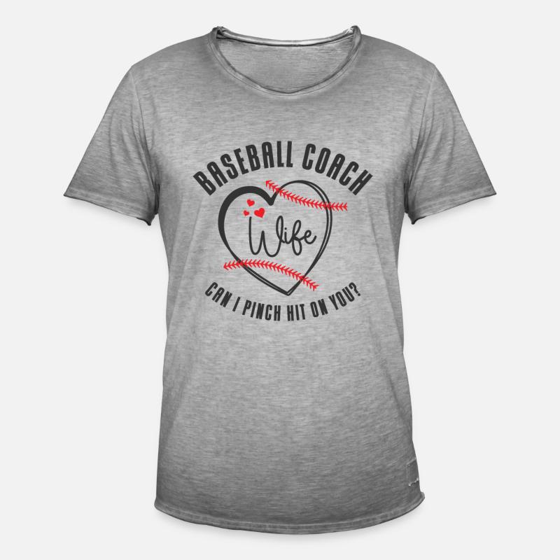 Baseball-Trainerin Ehefrau Berufstätige Mutter - Männer Vintage T-Shirt - Vintage Grau