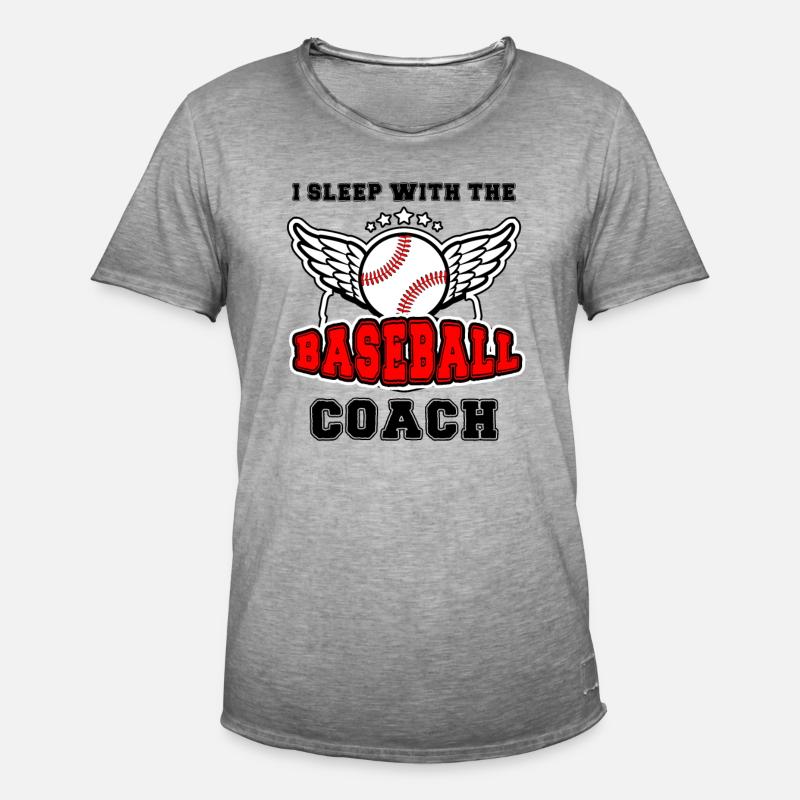 Baseball-Trainerin Ehefrau Berufstätige Mutter - Männer Vintage T-Shirt - Vintage Grau