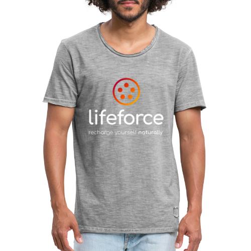 Logo LifeForce Blanc - T-shirt vintage Homme