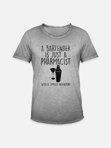 Bartender - Men's Vintage T-Shirt - vintage grey