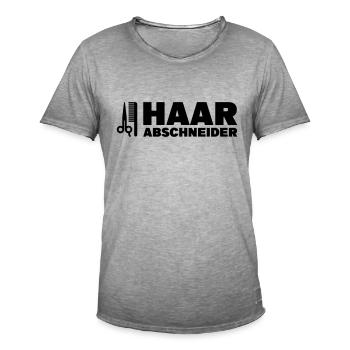 Haarabschneider Haarschneider Haareschneider - Männer Vintage T-Shirt - Vintage Grau - Vorne - Jose (178cm)