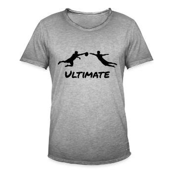 Ultimate Frisbee - Men - T-shirt vintage Homme - vintage gris - Devant - Jose (178cm)