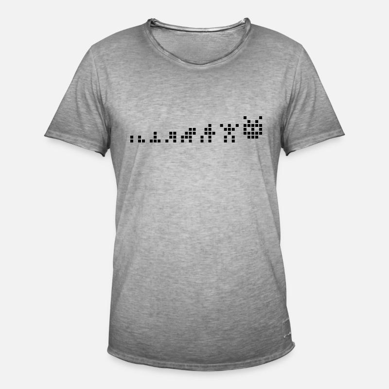 Pixel Evolution - Männer Vintage T-Shirt - Vintage Grau