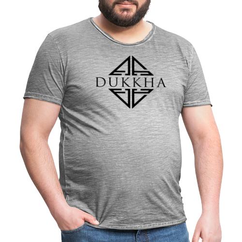 Dukkha Logo Seul Noir - T-shirt vintage Homme