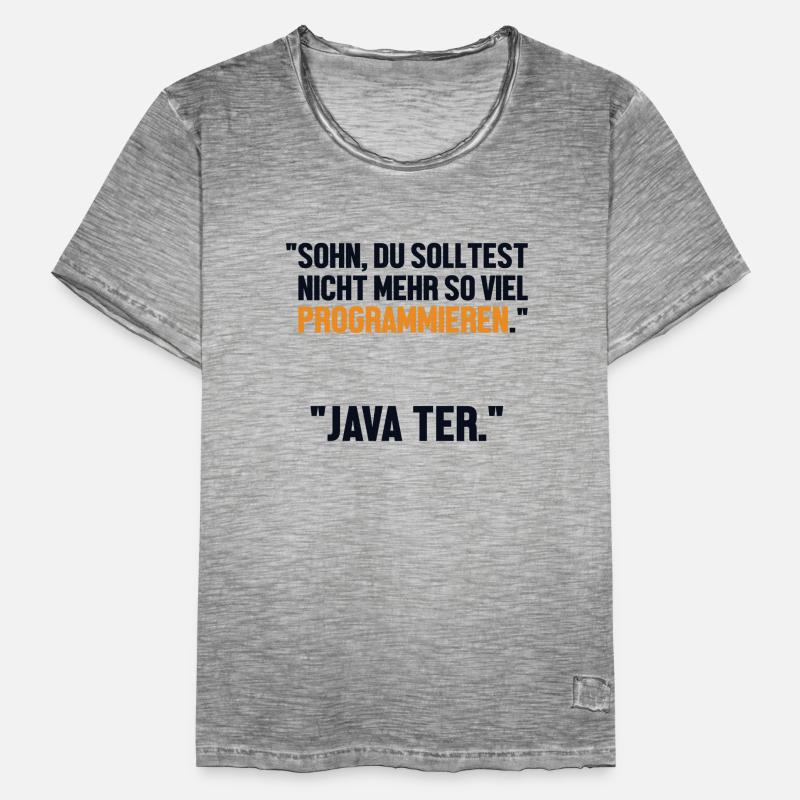 Sohn Programmieren Ja Vater Developer Coder Männer Vintage T-Shirt