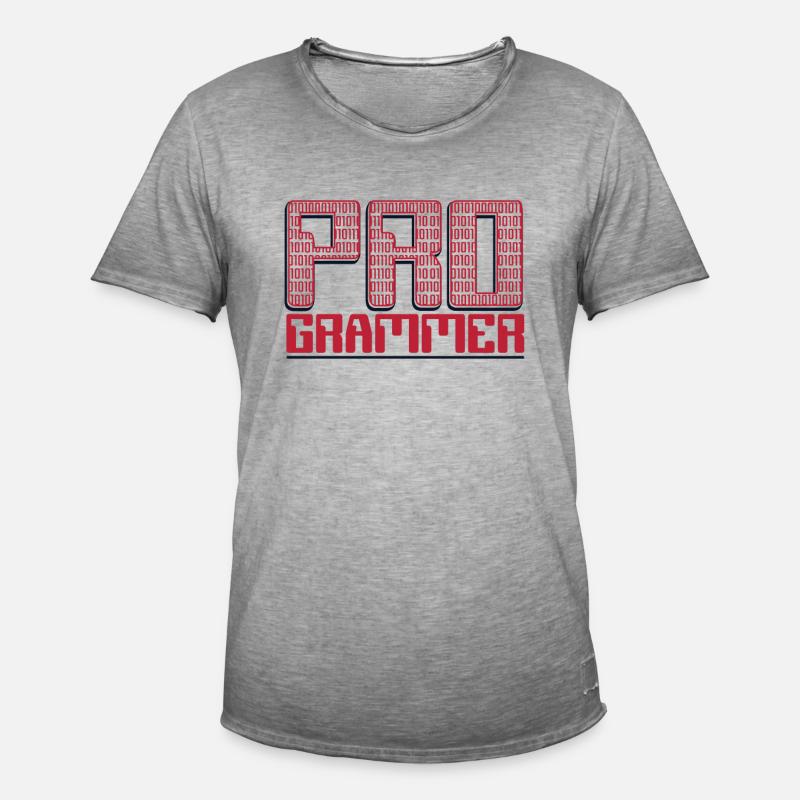 Programmer Developer Softwareentwickler Coder - Männer Vintage T-Shirt - Vintage Grau
