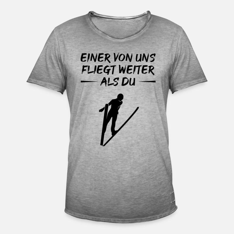 Weitflug-Champion Design - Männer Vintage T-Shirt - Vintage Grau