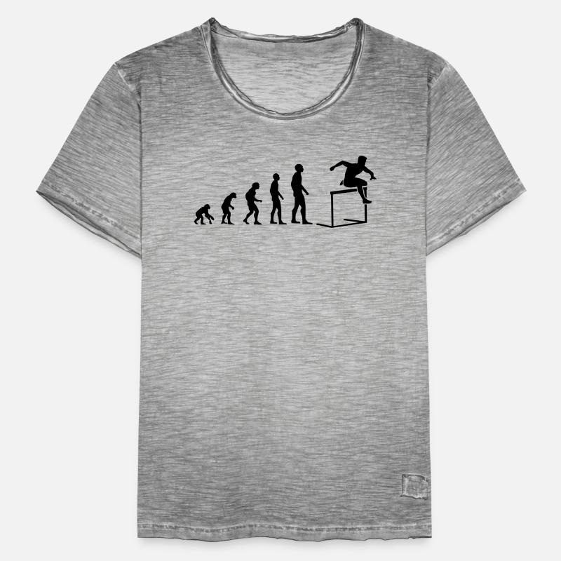 Evolution Parcours d’obstacles Sport Évolutif T-shirt vintage Homme