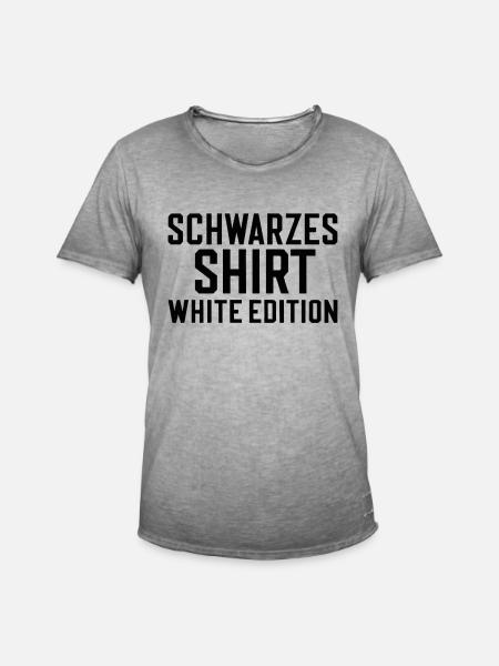 Chemise Noire Édition Blanche - T-shirt vintage Homme - vintage gris