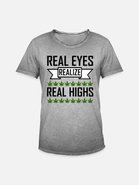 Weed - Men's Vintage T-Shirt - vintage grey