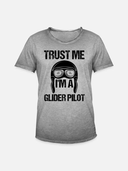 Glider glider glider gift - Men's Vintage T-Shirt - vintage grey