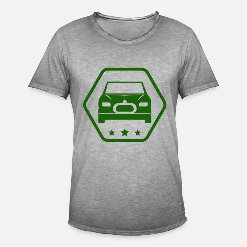 Auto - Bus - Oldtimer - Nostalgisch - Männer Vintage T-Shirt - Vintage Grau