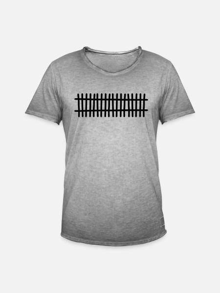 Clôture - T-shirt vintage Homme - vintage gris