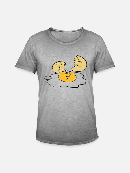 egg egg - Men's Vintage T-Shirt - vintage grey