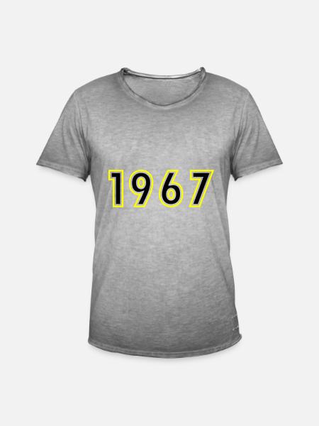 1967 Year Birthday - Men's Vintage T-Shirt - vintage grey