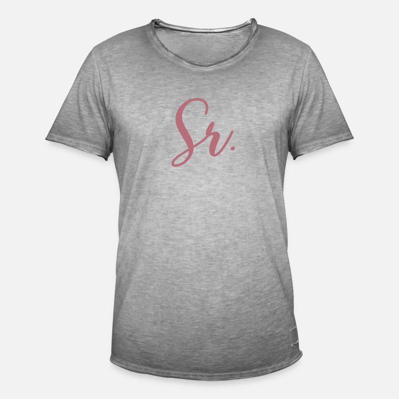 Sr. Verlobungsgeschenk Bräutigam wird Hochzeitsfeier - Männer Vintage T-Shirt - Vintage Grau